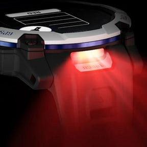 Garmin Instinct 3 Solar, 50mm, vaaleanharmaa, musta ja sähkönsininen, GPS-älykello, 010-02935-03