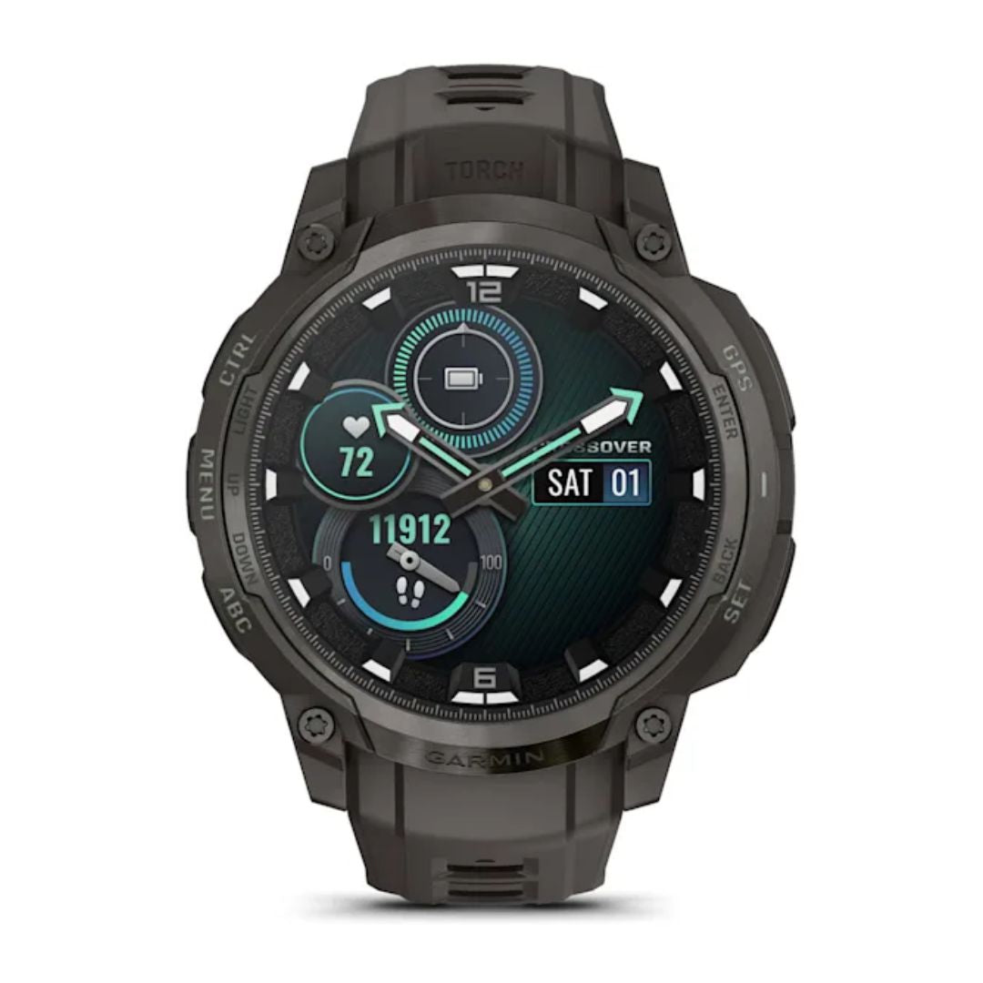Garmin Instinct Crossover AMOLED, musta, GPS-hybridiälykello 010-03398-00