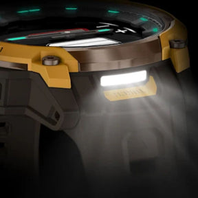 Garmin Instinct Crossover AMOLED, pronssi ja auringonkeltainen, GPS-hybridiälykello 010-03398-01