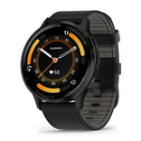 Garmin Venu 3 grafiitinharmaa ja musta nahkaranneke, Amoled GPS-älykello 010-02784-52