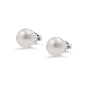 Helmikorvakorut 8,5-9mm helmillä, aidot makeanveden viljellyt helmet, valkokultaa