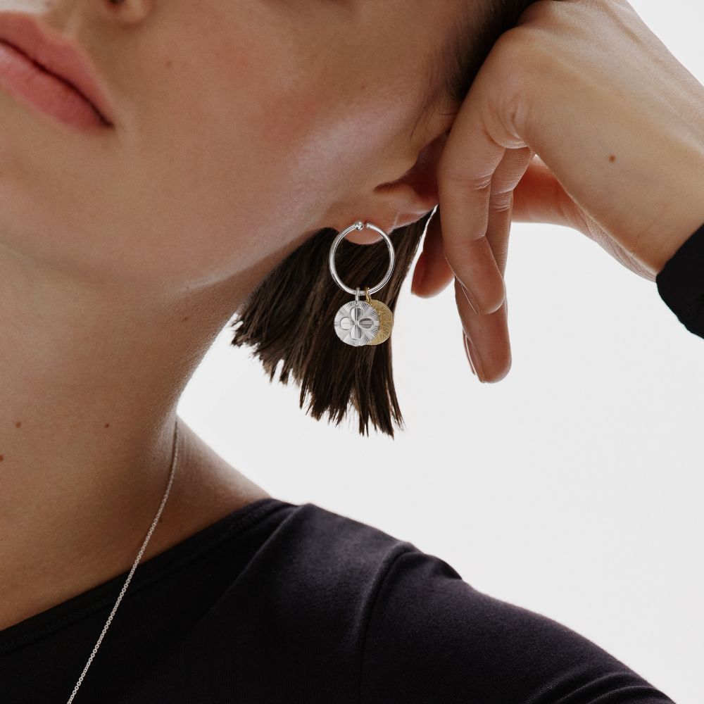 Kalevala Amuletti Neliapila hela, hopea