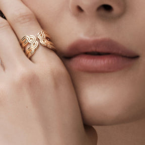 Kalevala Louhetar sormus, hopea