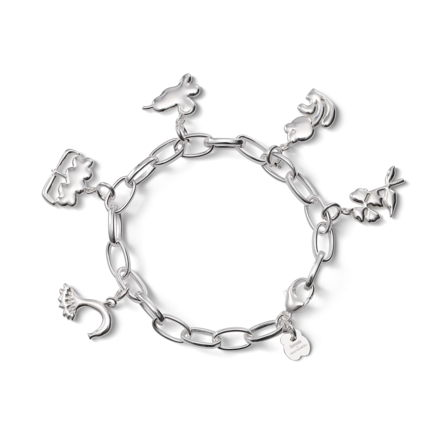 Kalevala x Marimekko Garden Kukasta kukkaan hela, hopeaa