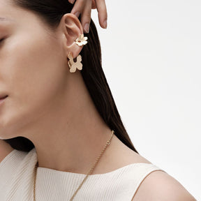 Kalevala x Marimekko Unikko ear cuff, pronssia