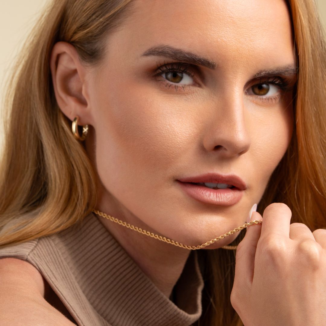 Kultainen Cordell ketju, kaulaketju 2,7mm