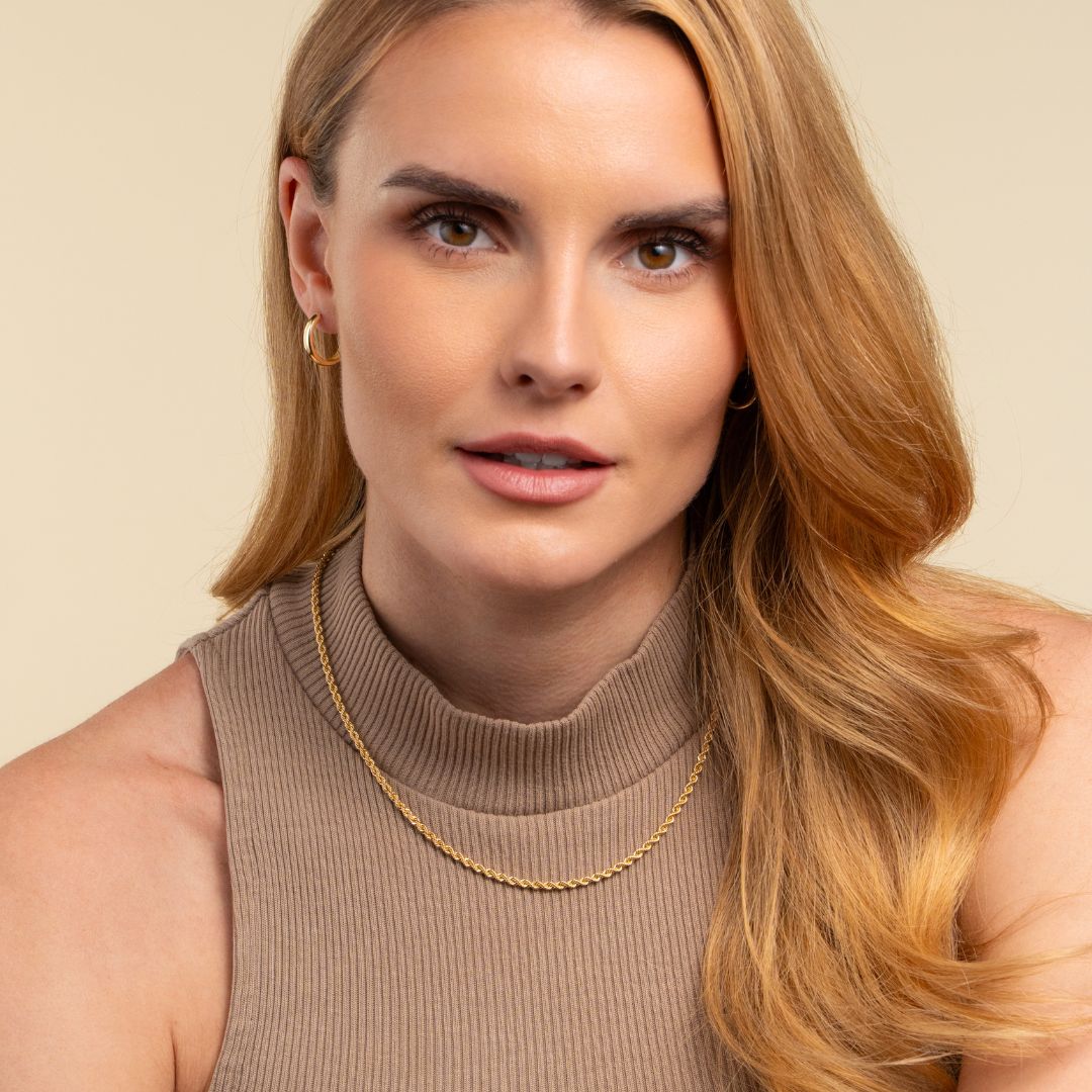 Kultainen Cordell ketju, kaulaketju 2,7mm