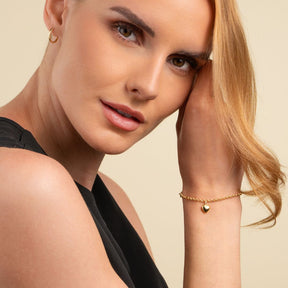 Kultainen sydän-ranneketju, papuranneke