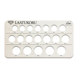 Laatukoru ilmainen sormusmitta, koot 14mm - 23mm