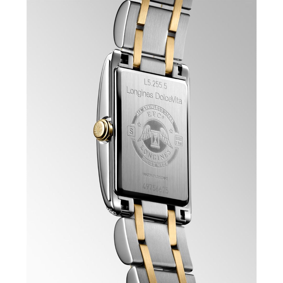 Longines DolceVita, keltakulta ja timantit, 20,8mm, rannekello L52555787