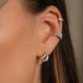 Lumoava Aina ear cuff korvakorut, hopeaa