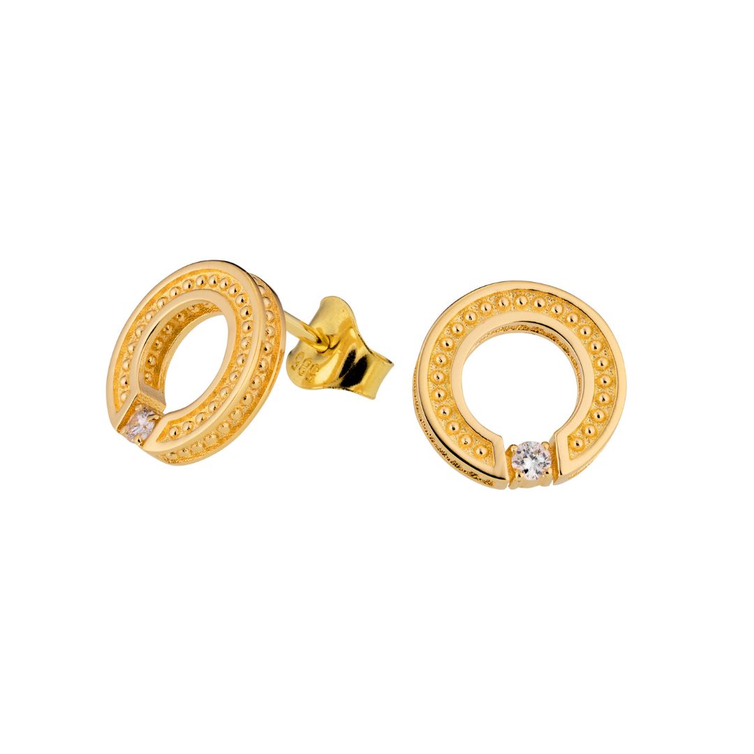 Lumoava Aina korvakorut, keltakultaa laboratiotimanteilla L74259790000