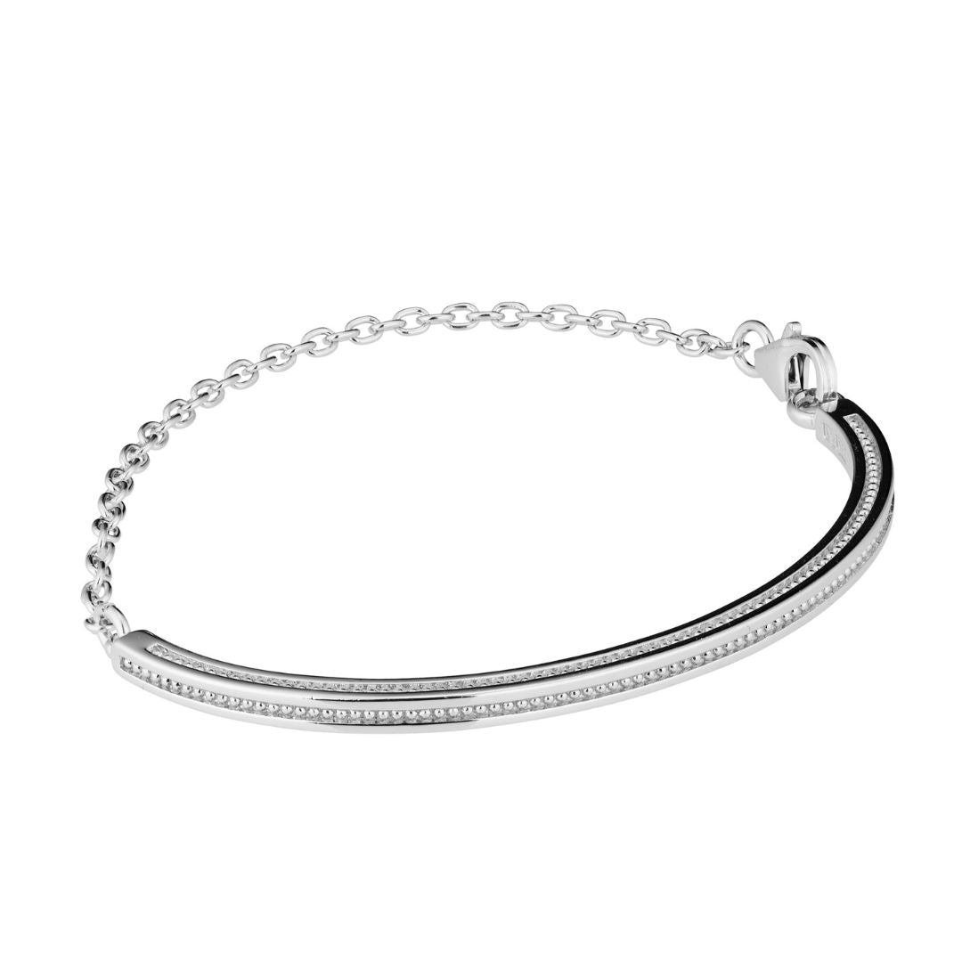 Lumoava Aina rannekoru, hopeaa