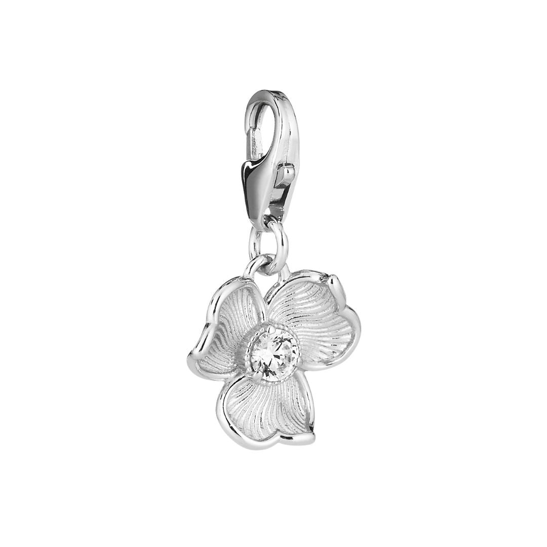 Lumoava Anna charm, hopeaa