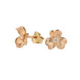 Lumoava Anna korvakorut laboratoriotimantilla, keltakultaa