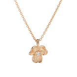 Lumoava Anna riipus laboratoriotimantilla, keltakultaa