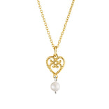 Lumoava Helmi riipus Akoya-helmellä, keltakullattua hopeaa