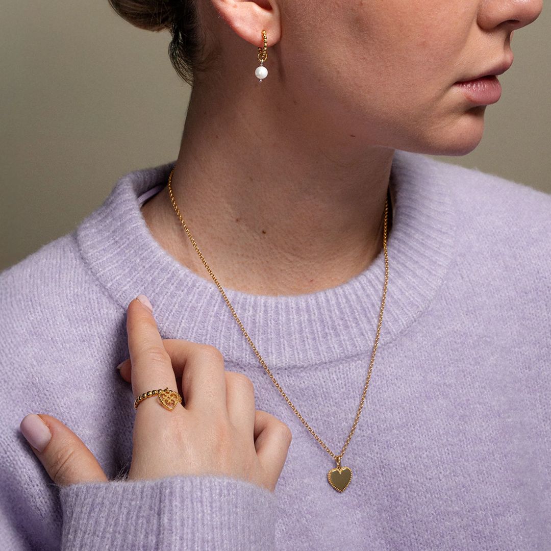 Lumoava Helmi sormus, keltakullattua hopeaa