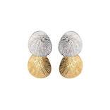 Lumoava Lily korvakorut, 2 palaa, pieni, hopeaa ja keltakullattua hopeaa