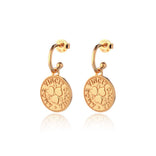 Lumoava Penny korvakorut, keltakullattua hopeaa