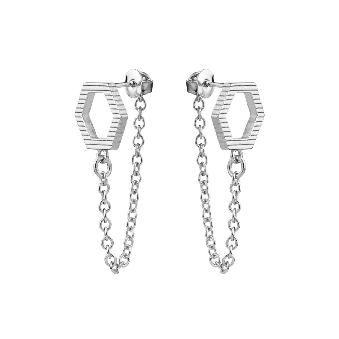 Lumoava Studio Bee Mine korvakorut, hopeanväriseksi rodinoitu pronssi, LS54260300000