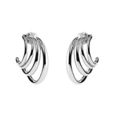 Lumoava Studio Drop On Repeat rengaskorvakorut, iso, hopeanväriseksi rodinoitu pronssi, LS54250210000