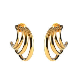 Lumoava Studio Drop On Repeat rengaskorvakorut, iso, keltakullattu pronssi, LS64250210000