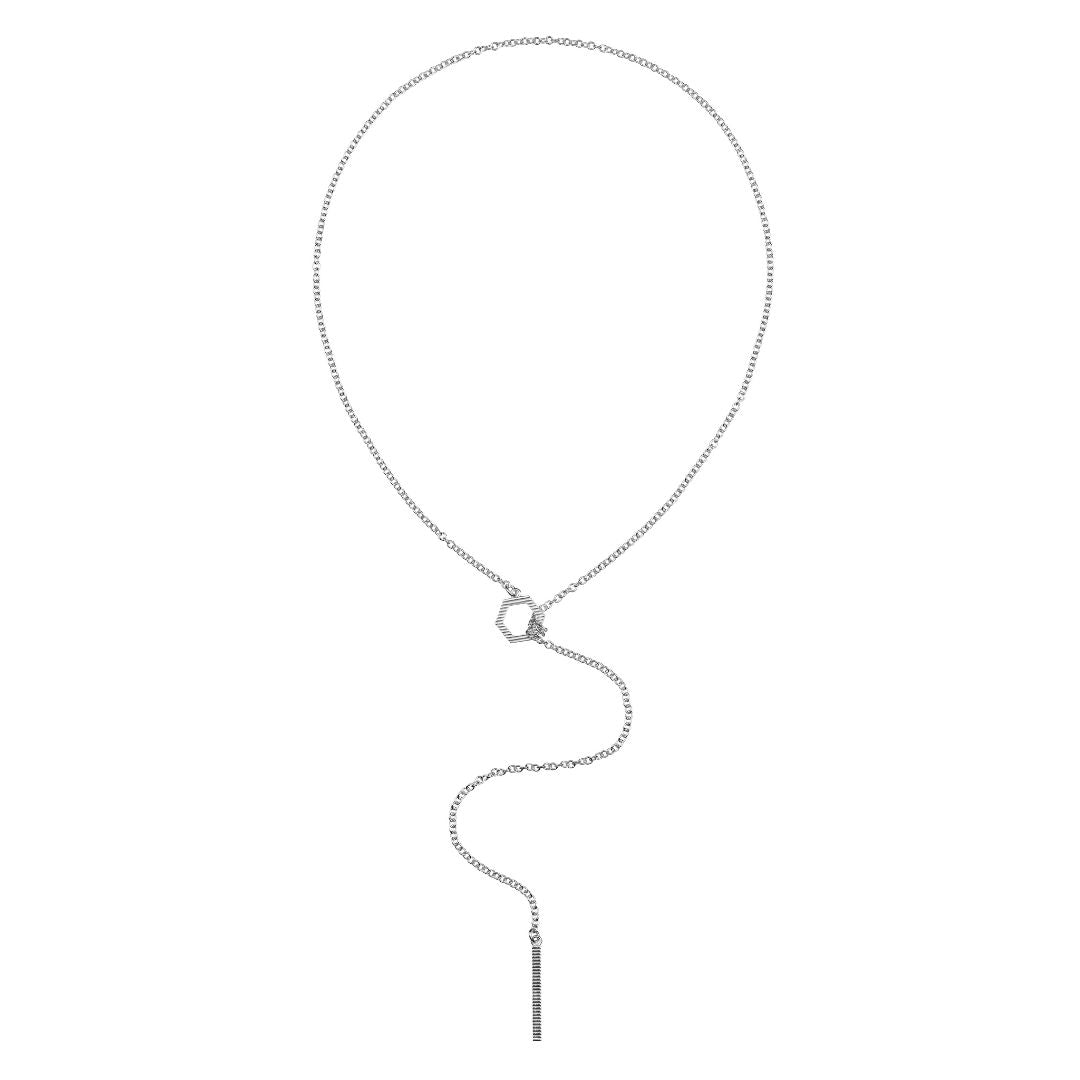 Lumoava Studio Honey Drip kaulakoru, hopeanväriseksi rodinoitu pronssi, LS57260400000