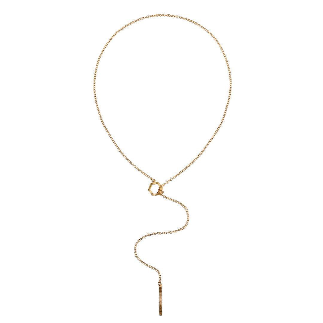 Lumoava Studio Honey Drip kaulakoru, keltakullattu pronssi, LS67260400000