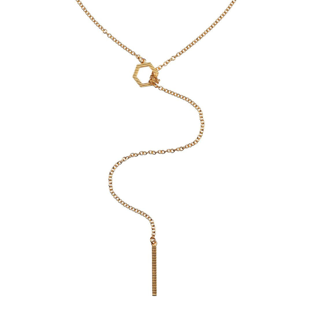 Lumoava Studio Honey Drip kaulakoru, keltakullattu pronssi, LS67260400000