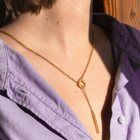 Lumoava Studio Honey Drip kaulakoru, keltakullattu pronssi, LS67260400000