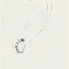 Lumoava Studio Honey Trap korvakorut, hopeanväriseksi rodinoitu pronssi, LS54260400000