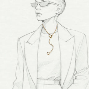 Lumoava Studio Mood Double Dare kaulakoru, hopeanväriseksi rodinoitu pronssi, LS57250100000