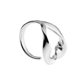 Lumoava Studio Mood Feeling Extra sormus, hopeanvärinen rodinoitu pronssi