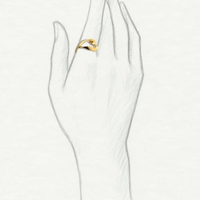 Lumoava Studio Mood Feeling Extra sormus, hopeanvärinen rodinoitu pronssi