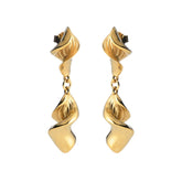 Lumoava Studio Mood Just Spiraling korvakorut, keltakullattu pronssi, LS64250130000