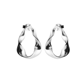 Lumoava Studio Mood Loop Me In korvakorut, hopeanväriseksi rodinoitu pronssi, LS54250140000