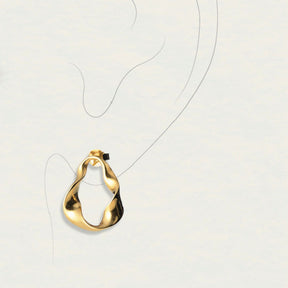 Lumoava Studio Mood Loop Me In korvakorut, hopeanväriseksi rodinoitu pronssi, LS54250140000