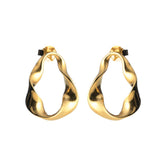 Lumoava Studio Mood Loop Me In korvakorut, keltakullattu pronssi, LS64250140000