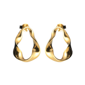Lumoava Studio Mood Loop Me In korvakorut, keltakullattu pronssi, LS64250140000