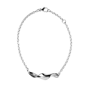 Lumoava Studio Mood Twisted rannekoru, hopeanväriseksi rodinoitu pronssi, LS53250100000