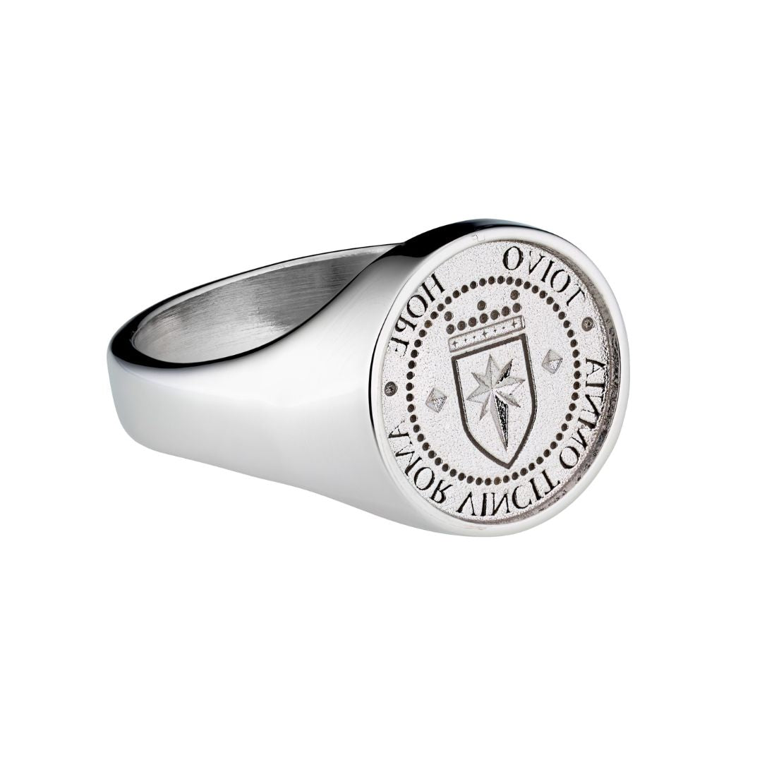 Lumoava Toivo sinettisormus, hopeaa