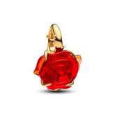 Pandora Disney Beauty and the Beast Enchanted Rose hela, keltakullattu, 764018C01