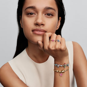 Pandora Disney Moana Flower sormus, keltakullattu, 163844C01