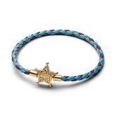 Pandora Disney Pixar Toy Story Sheriff Star rannekoru, nahka ja keltakullattu, 564605C01