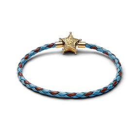 Pandora Disney Pixar Toy Story Sheriff Star rannekoru, nahka ja keltakullattu, 564605C01