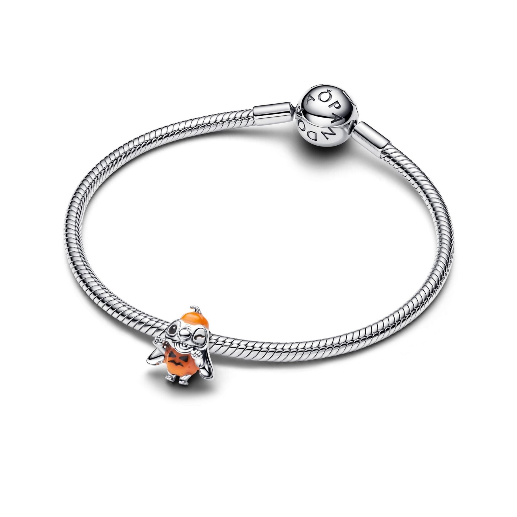 Pandora Disney Stitch Halloween Pumpkin hela, hopeaa, 794730C01