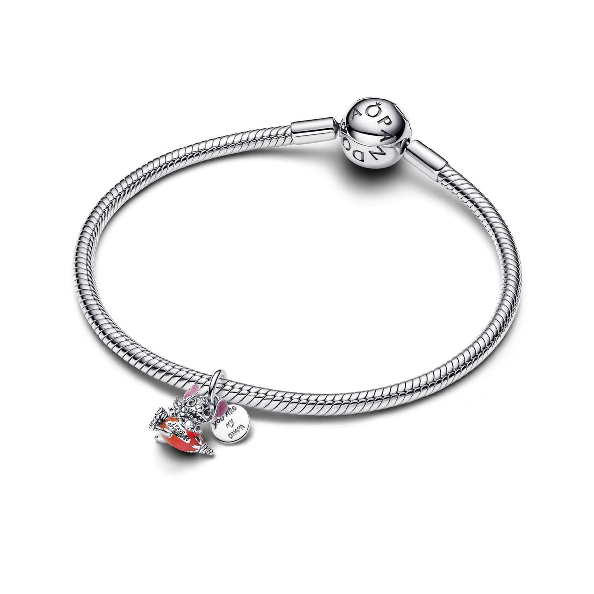Pandora Disney Stitch Rocket Ship hela, hopeaa, 793742C01