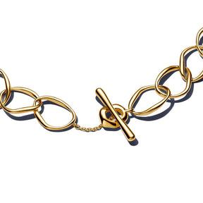 Pandora Essence Organically Shaped Link rannekoru, keltakullattu, 563864C00