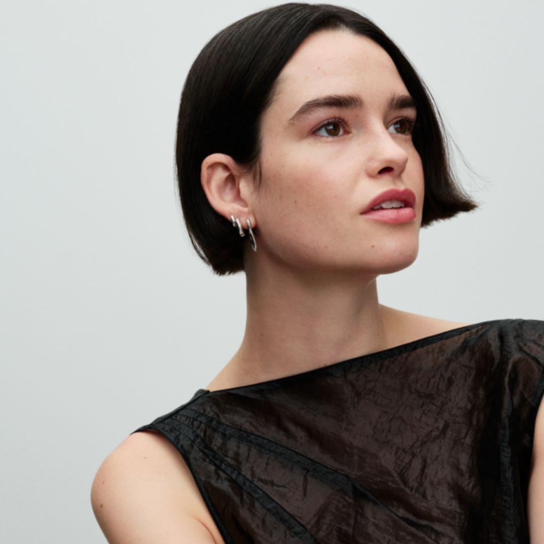 Pandora Essence Organically V-shaped Open rengaskorvakorut, hopea, 293290C00